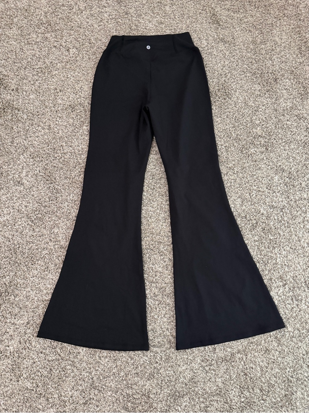 Halara Black Flared Yoga Pants - Picture 3 of 4